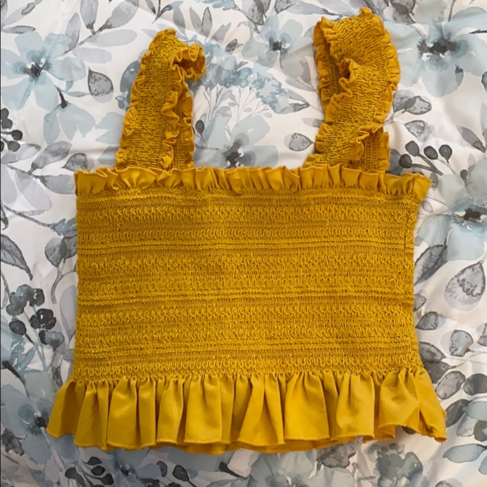 Yellow forever 21 top